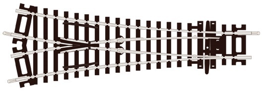 Peco 00 Gauge (ST-247) Y Turnout Medium Radius