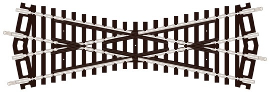 Peco 00 Gauge (ST-250) Medium Crossing