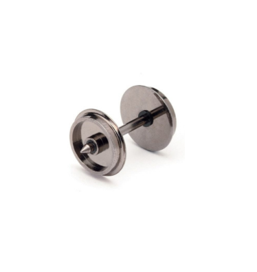 Hornby R8096 00 Gauge 12.6mm Diameter Metal Disc Wheel / Axle Set