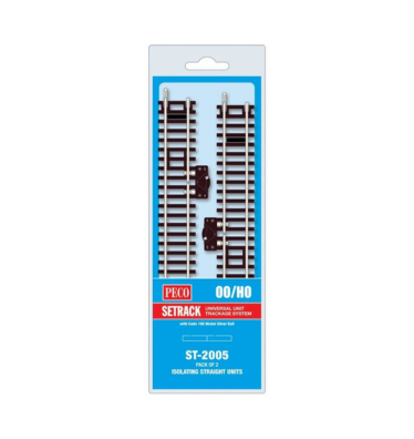 Peco 00 Gauge Pack of 2 Isolating Standard Straight (ST-2005)